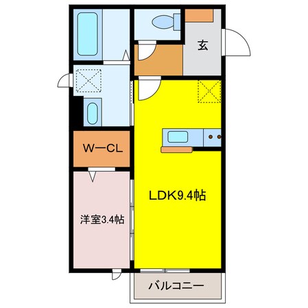 ハートウィズ1122　A棟の物件間取画像